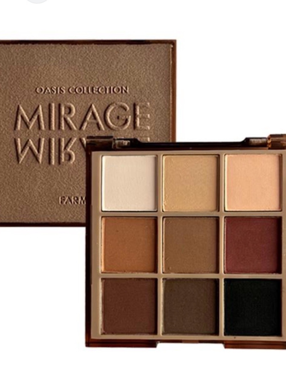 Farmasi Mirage Oasis Neutral Eyeshadow Palette - Brown, Cream & Tan Shades
